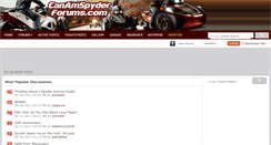 Desktop Screenshot of canamspyderforums.com