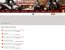 Tablet Screenshot of canamspyderforums.com
